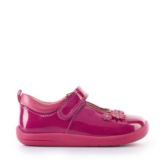 Start-Rite | Fairy Tale | Girls Velcro Shoe | Berry Glitter Patent