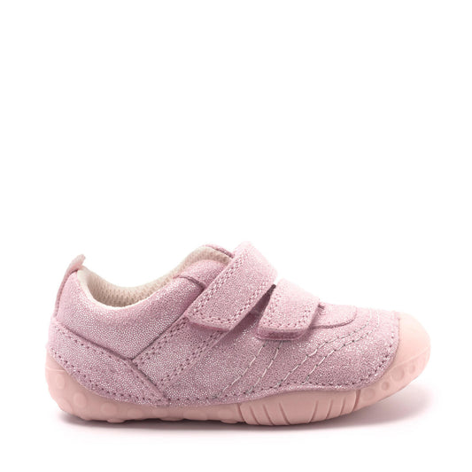 Start-Rite | Little Smile | Girls Velcro Pre Walker | Pink Glitter Nubuck