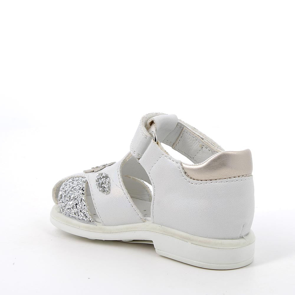 Girls white sale closed toe sandals