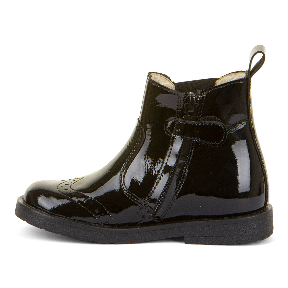 Froddo Chelys G3160061 1 Girls Chelsea Boot Black Patent