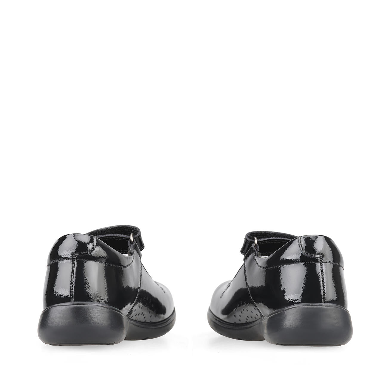 Start-Rite | Wish | Girls Velcro School Shoe | Black Patent