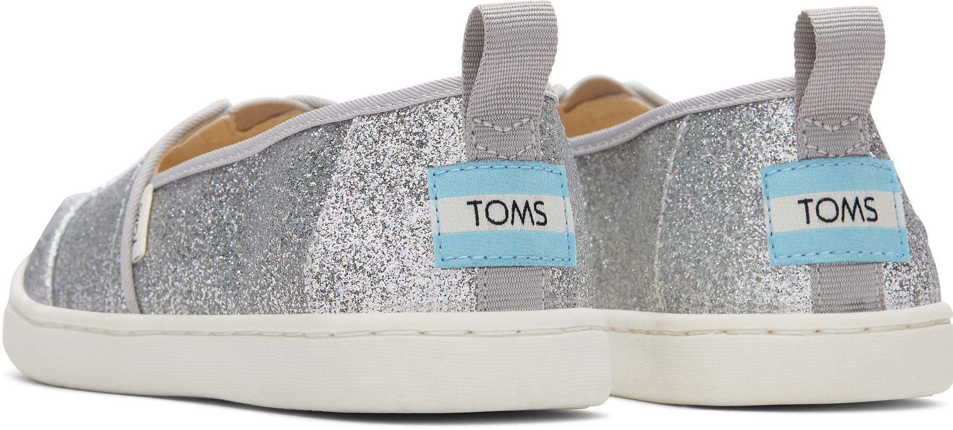 Toms deals silver sneakers