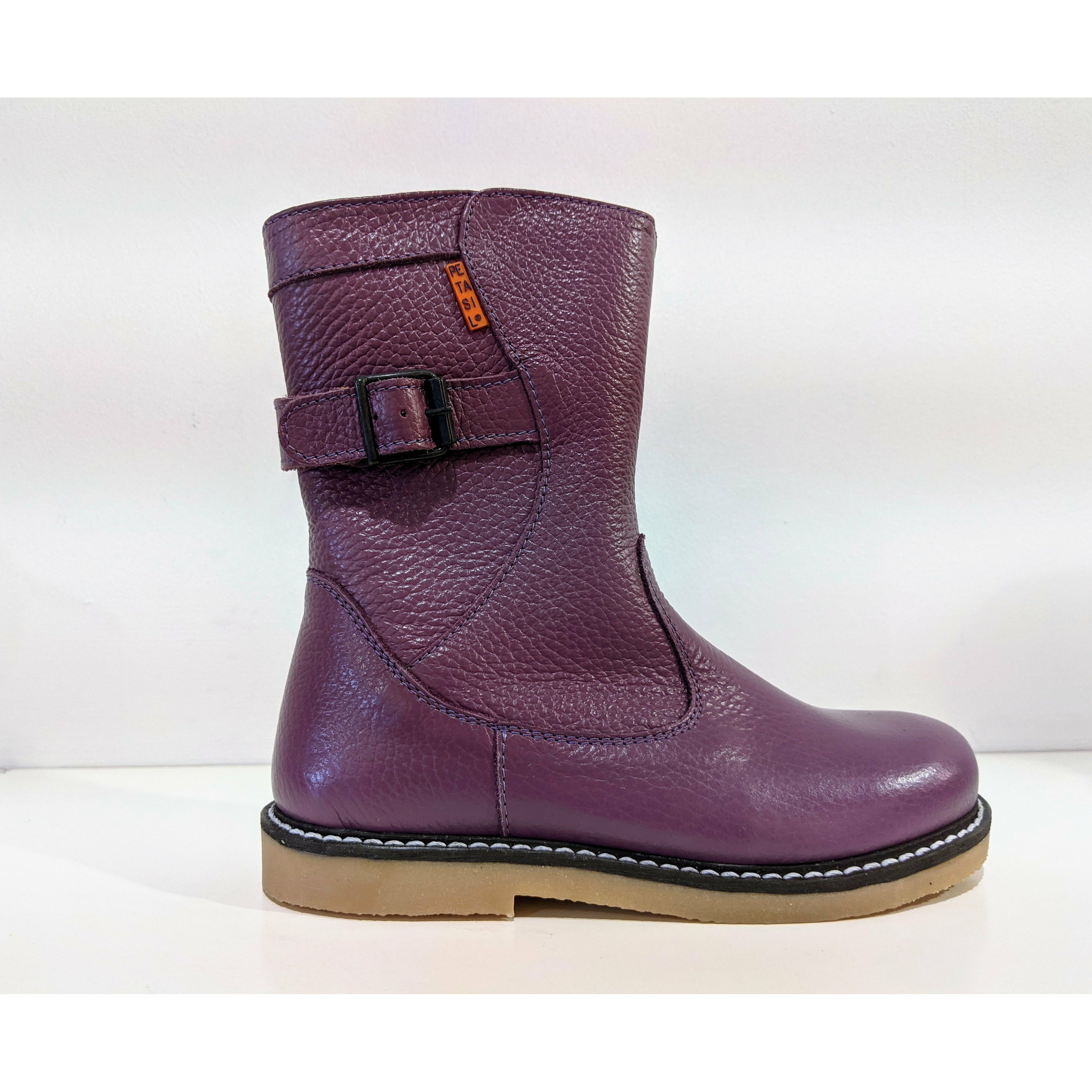 Petasil Brenda Girls Calf Length Boot Purple Pitter Patter