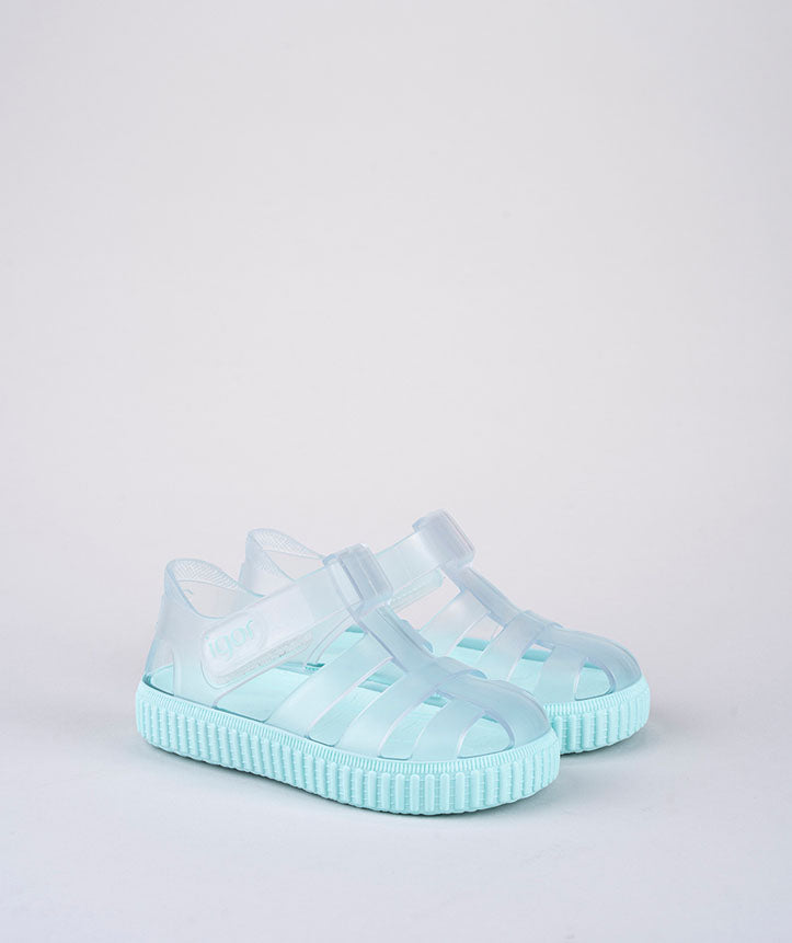 Igor Nico Cristal Jelly Shoes Unisex Clear Aquamarine